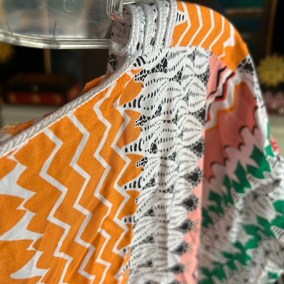 Colorful Striped Kaftan Dress One Size - Picture 13 of 14